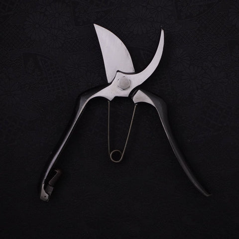 Schwarze Musashi Gartenschere / Gartenschere Linkshändig Handgeschmiedet 200mm