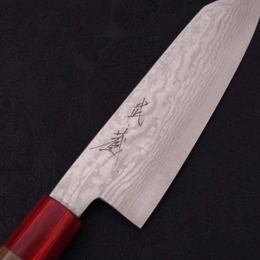 Bunka Silver Steel #3 Damasco Níquel Mango de Nogal Rojo 170mm