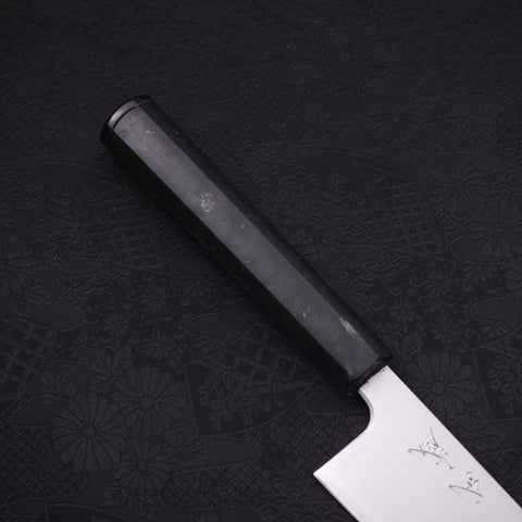 Bunka Silver Steel #3 Polished Ocean Black Handle 170mm