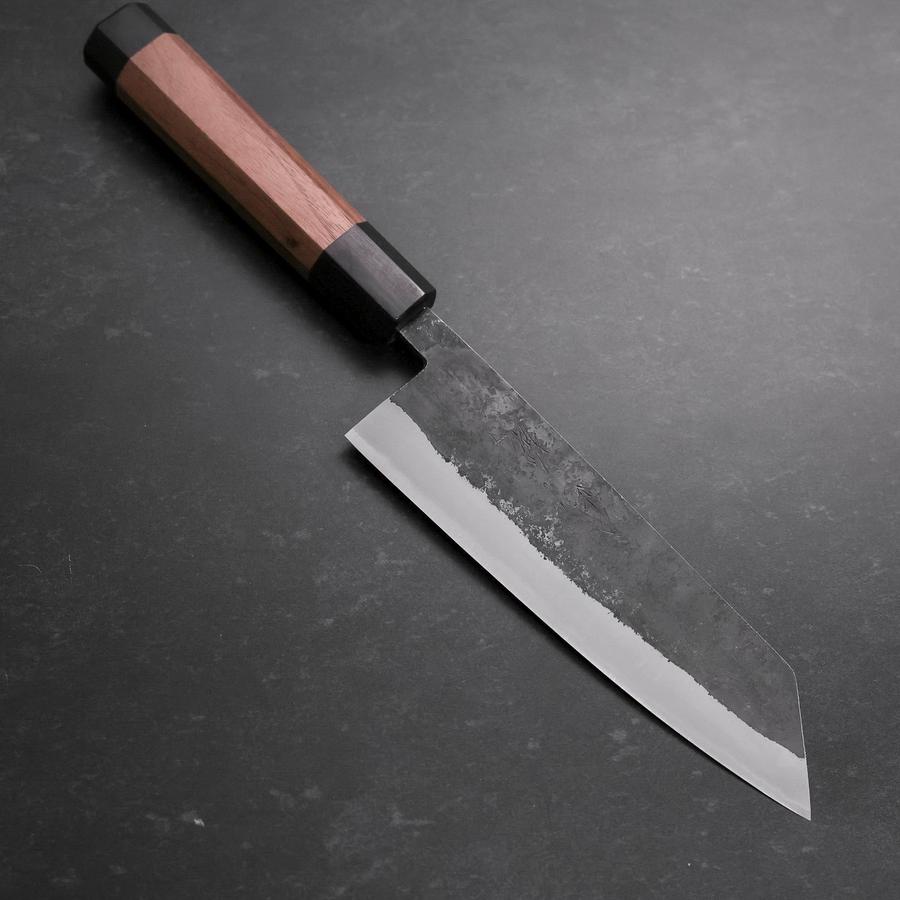Bunka Revestimiento de Acero Inoxidable Blue Steel #2 Kurouchi Mango de Nogal 165 mm