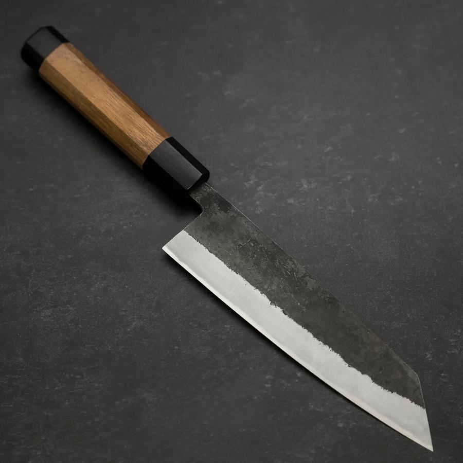 Bunka Revestimiento Acero Inoxidable Blue Steel #2 Kurouchi Mango de Nogal 180 mm