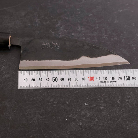 Funayuki Blue Steel #2 Kurouchi Buffalo Magnolia Handle 150mm