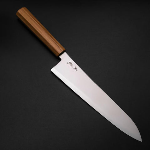 Gyuto Blue Steel #2 Poliert Olivenholz Griff 240mm