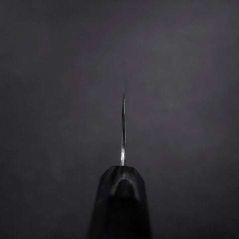 Gyuto Blue Steel #1 Suminagashi Buffalo Ebony Handle 240mm