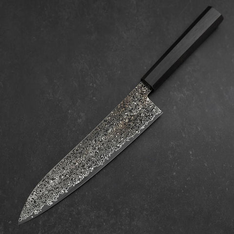 Gyuto SG-2 Damasco Níquel Negro con Mango de Ébano 210mm