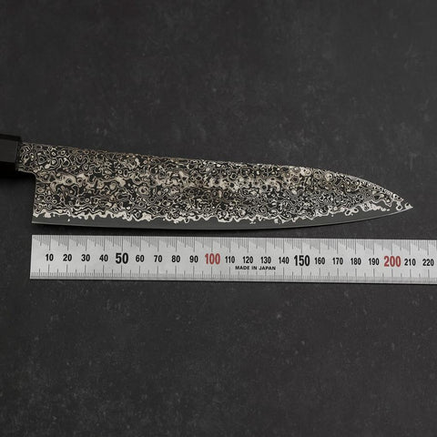 Gyuto SG-2 Damasco Níquel Negro con Mango de Ébano 210mm