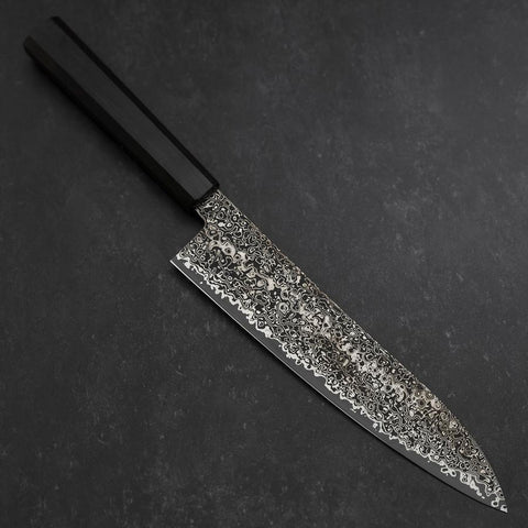 Gyuto SG-2 Damasco Níquel Negro con Mango de Ébano 210mm