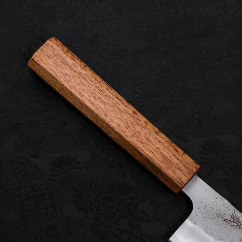 Gyuto Silver Steel #3 Nashiji Eichenholz Griff 180mm