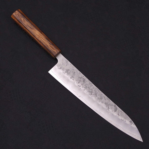 Gyuto Silver Steel #3 Nashiji Sumi Urushi Griff 240mm