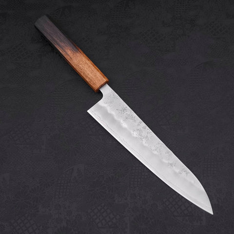 Gyuto Silver Steel #3 Nashiji Yaki Urushi Griff 210mm