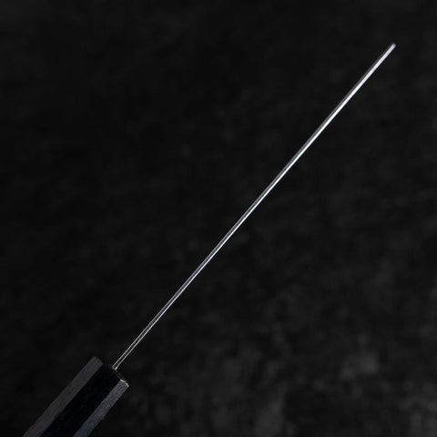 Gyuto Silver Steel #3 Nawame Damascus Dark Blue Urushi Handle 210mm