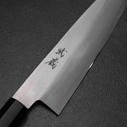 Gyuto Silver Steel #3 Poliert Büffelhorn und Walnussholz Griff 210mm