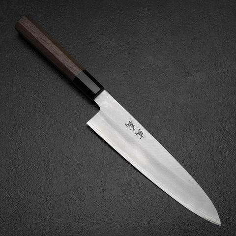 Gyuto Silver Steel #3 Poliert Büffelhorn und Walnussholz Griff 210mm