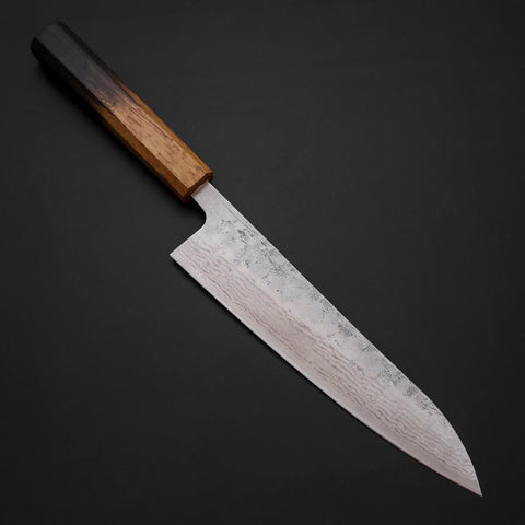 Gyuto Schwedenstahl Nashiji Washi Yaki Urushi Griff 210mm