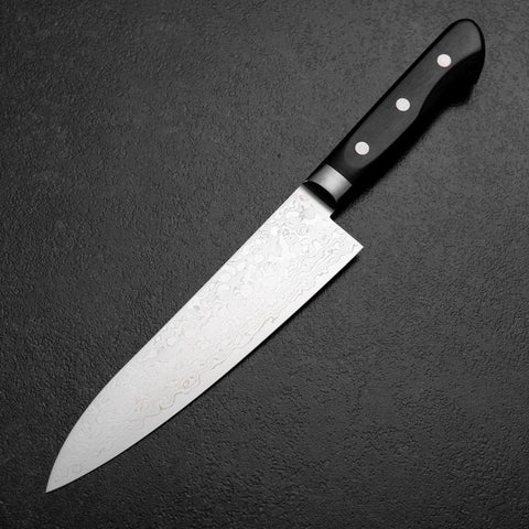 Gyuto VG-10 Damasco Occidental Mango Negro 180mm