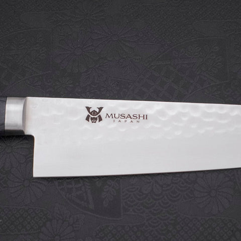 Gyuto VG-10 Tsuchime Damast Dunkelblauer Westlicher Griff 180mm