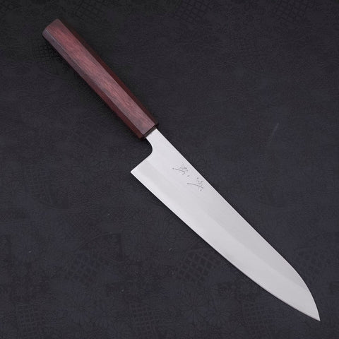 Gyuto White Steel #1 Poliert Lila Urushi Griff 210mm