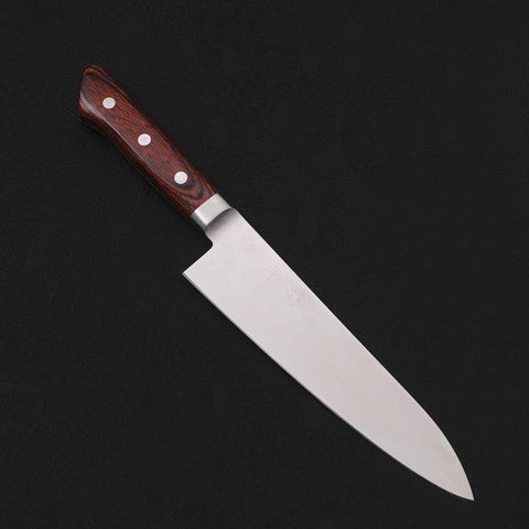 Gyuto AUS-8 Poliert Westlicher Mahagoni Griff 180mm