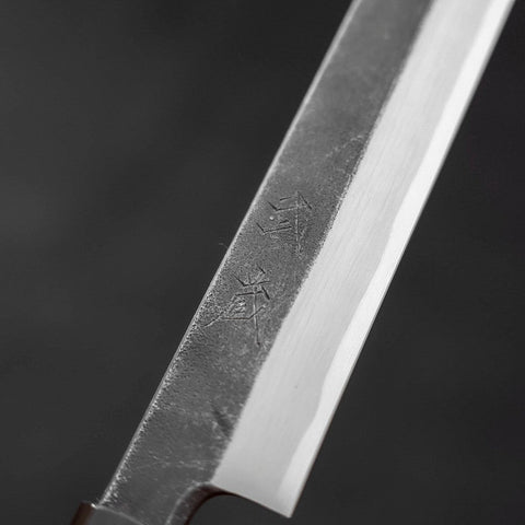 Kiritsuke Yanagiba Blue Steel #2 Kurouchi Mango de Wengué con Cuerno de Búfalo 270 mm