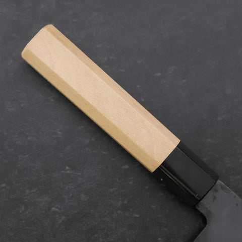 Nakiri Blue Steel #1 Stainless Clad Kurouchi Buffalo Magnolia Handle 165mm