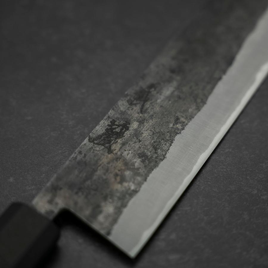 Nakiri Blue Steel #2 Revestimiento de Acero Inoxidable Kurouchi Mango de Goma 165mm