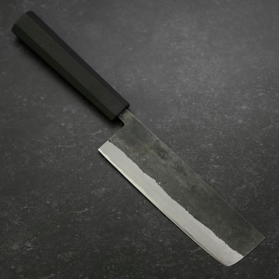 Nakiri Blue Steel #2 Revestimiento de Acero Inoxidable Kurouchi Mango de Goma 165mm