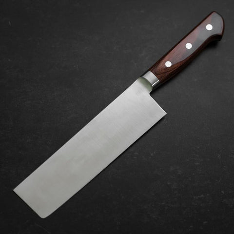 Nakiri VG-10 Lucida Manico Occidentale Mogano 170mm