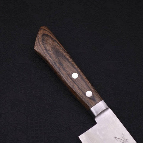 Nakiri VG-10 Tsuchime Damascus Western Brown Handle 165mm