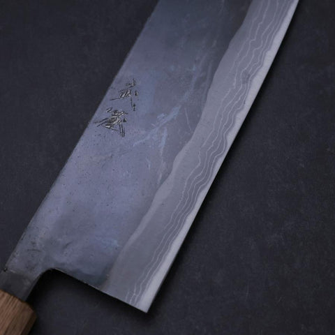 Nakiri White Steel #2 Kurouchi Damast Yaki Urushi Griff 165mm