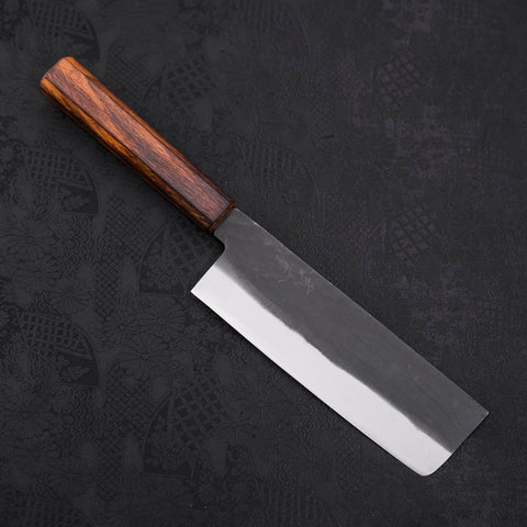 Nakiri White Steel #2 Kurouchi Sumi Urushi Griff 165mm