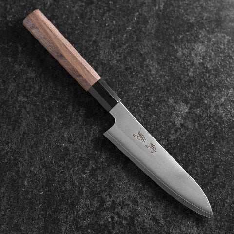 Petty Silver Steel #3 Kasumi Manico Bufalo Noce 135mm