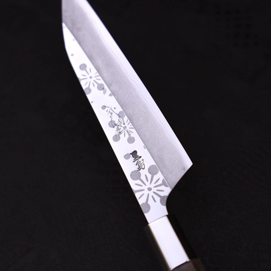 Petty Silver Steel #3 Kazabana Mango de Nogal 135 mm