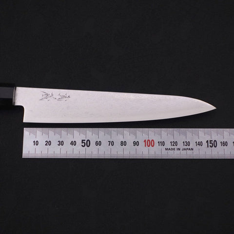 Petty ZA-18 Damascus Buffalo Ebony Handle 150mm