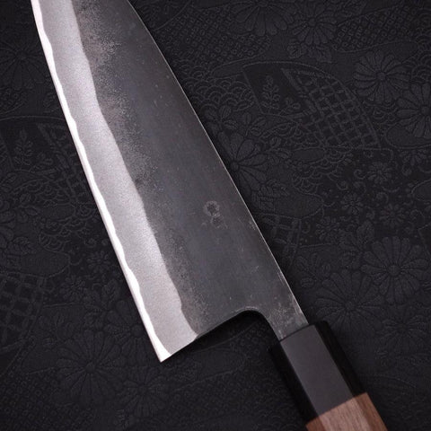 Yanagiba Blue Steel #2 Kasumi Büffelhorn und Magnolienholz Griff 240mm