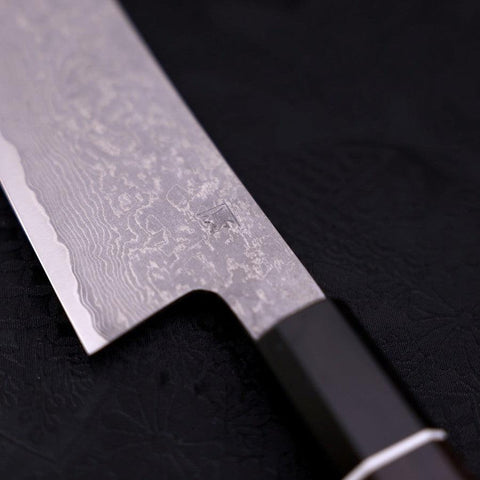 Santoku SG-2 Damast Büffelhorn und Ebenholz Griff 165mm