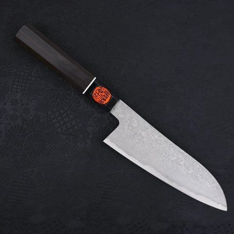 Santoku SG-2 Damast Büffelhorn und Ebenholz Griff 165mm