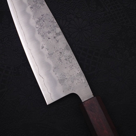Santoku Silver Steel #3 Nashiji Lila Urushi Griff 165mm