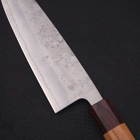 Santoku Silver Steel #3 Nashiji Manico Zelkova 165mm