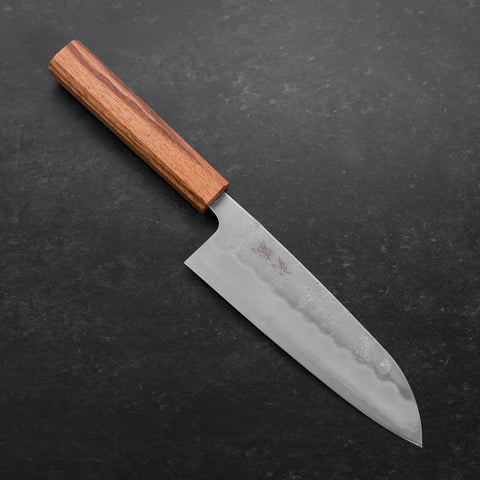 Santoku Schwedenstahl Nashiji Washi Eichenholz Griff 165mm