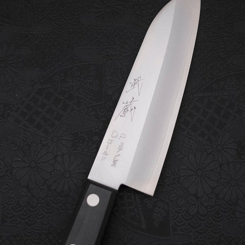 Santoku VG-1 Poliert Schwarzer Westlicher Griff 140mm