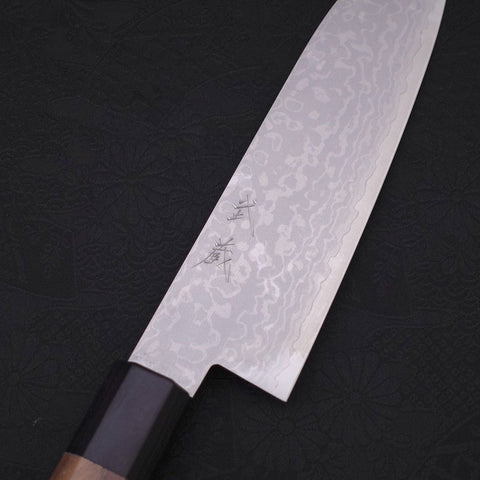 Santoku VG-10 Damasco Mango de Nogal 165mm