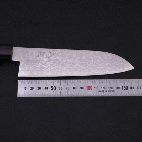 Santoku VG-10 Damasco Mango de Nogal 165mm