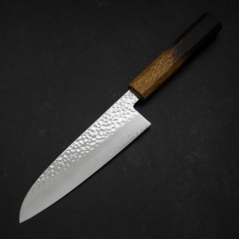 Santoku VG-10 Tsuchime Damasco Mango Yaki Urushi 170mm