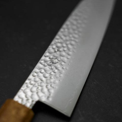 Santoku VG-10 Tsuchime Damasco Mango Yaki Urushi 170mm
