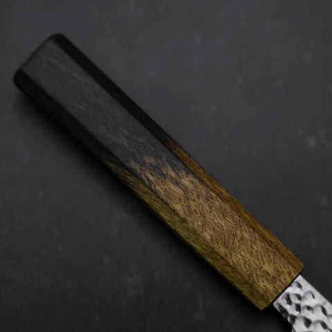 Santoku VG-10 Tsuchime Damasco Mango Yaki Urushi 170mm