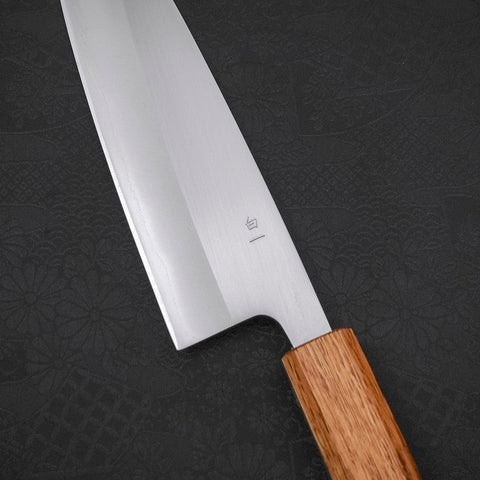 Santoku White Steel #1 Poliert Yaki Urushi Griff 165mm