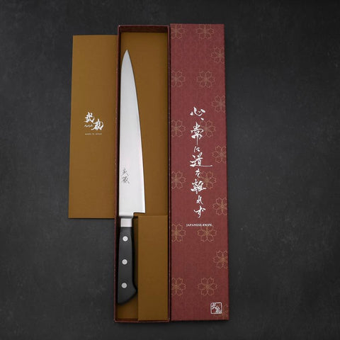 Sujihiki VG-5 Damascus Black Western Handle 235mm