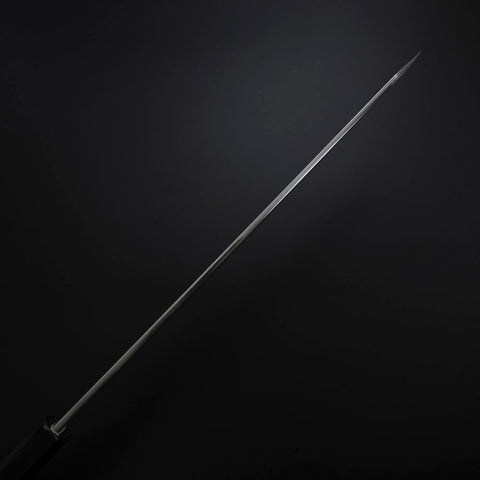 Yanagi Kiritsuke Silver Steel #3 Kasumi Buffalo Ebony Handle 300mm