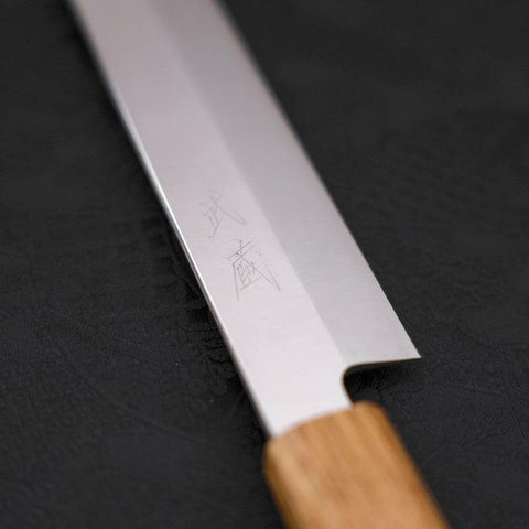 Yanagiba AUS-8 Poli Manche Yaki Urushi 270mm