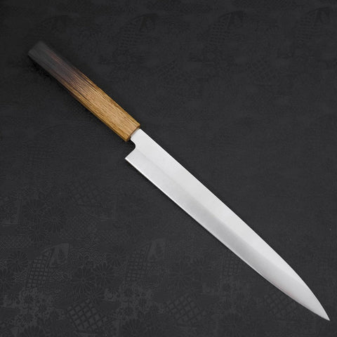 Yanagiba AUS-8 Poli Manche Yaki Urushi 270mm